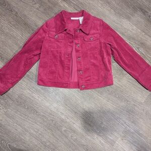 Cynthia Rowley Kids Raspberry Corduroy Jacket